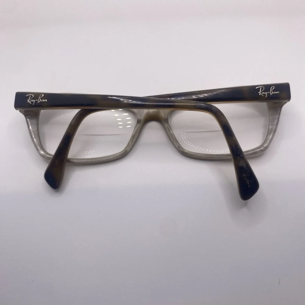 Ray-Ban Eyeglasses FRAMES ONLY RB 5255 Cat Eye 51-16-135 Black Brown 495